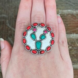 Prickly Pear Cactus Stretch Ring